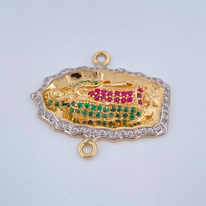 Charm Virgin Guadalupe 4.3gr / 1.0in / 18K Gold $