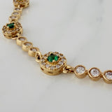 Pulso Tennis Halo 10 g / 7 1/4 in / 7.14 mm Oro Amarillo 18K