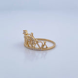 Crown Ring 2.85gr / Size 7 / 18K Gold &
