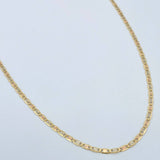 Cadena Escalera Plana 1.25gr / 15 3/4 in / 1.4mm Tres Oros +3 18K %