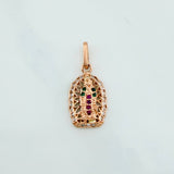Pendant Virgin of Guadalupe 1.3 g / 3/4 in 18K Rose Gold