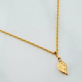 Set Cadena Lazo + Dije Ala / 1,15 gr / 17 3/4 in Oro Amarillo 18K