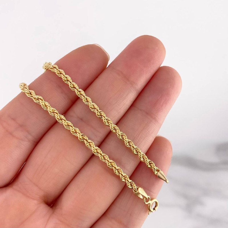 Anklet Lazo 2.4g / 10 in / 2.7mm Yellow Gold 18K
