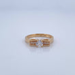 Bow Ring 2.8gr / Size 7 1/4 / 18K Gold &