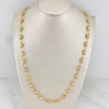 Rustic Chain X 14 g / 24 1/2 in / 4 mm 18K Yellow Gold