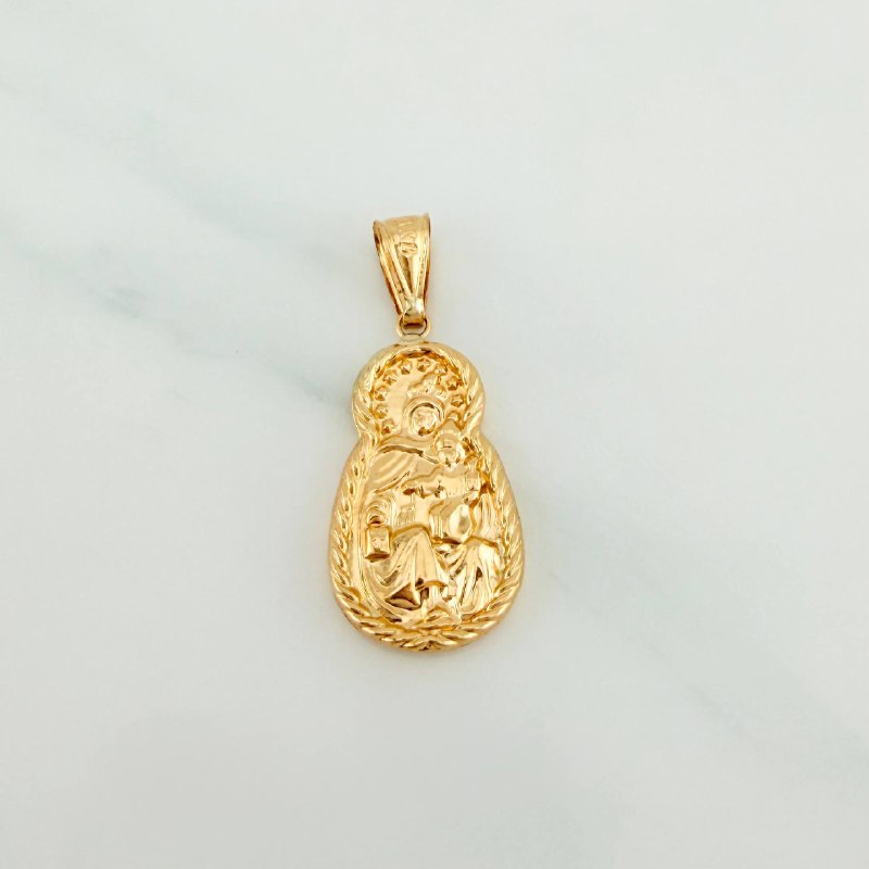 Dije Virgen Del Carmen 1.85 g / 1 1/2 in Oro Amarillo 18K