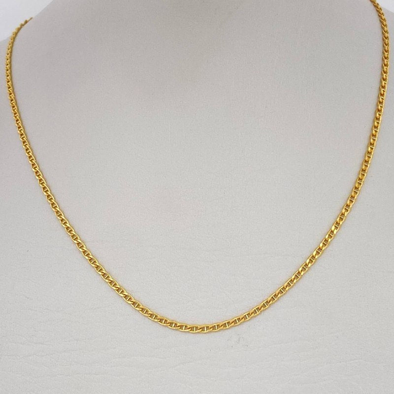 Cadena Escalera 2.6gr / 60cm / Oro Amarillo +3 18K $
