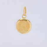 Dije Circulo Letra a 0.4g / 1/2 in Oro Amarillo 18K