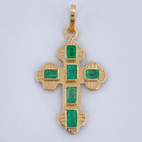 Flat Cross Pendant 1.15gr / 1in / 18K Gold