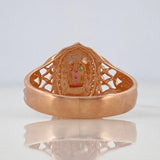 Anillo Virgen De Guadalupe 3.7 g / T8 3/4 Oro Rosa 18K