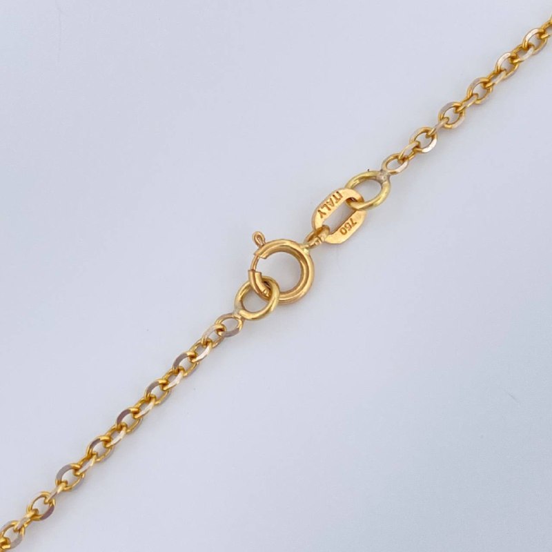 Cadena Aro Seguido 2.8gr / 45.5cm / Dos Oros Amarillo Blanco +3 18K $