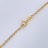 Cadena Aro Seguido 2.8gr / 45.5cm / Dos Oros Amarillo Blanco +3 18K $
