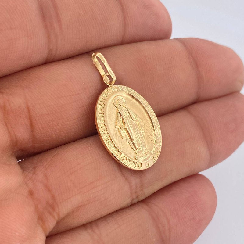 Dije Virgen Milagrosa 1.55gr / 3.2cm / Oro Amarillo 18K &