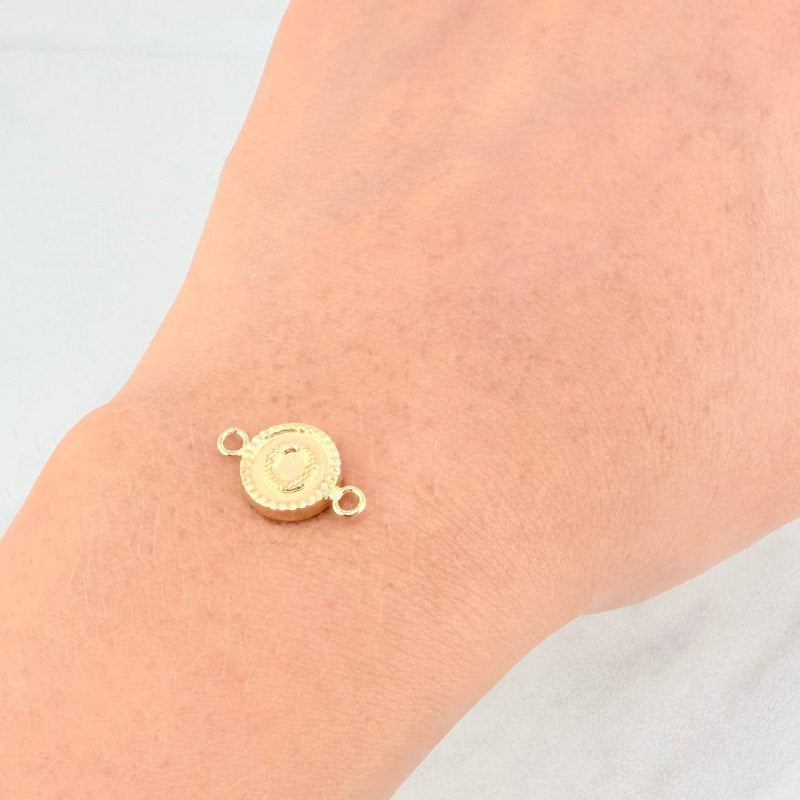 Herraje Circulo Letra O 0.6g / 3/4 in Oro Amarillo 18K