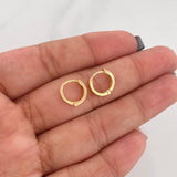 Candongas Aro Lisa 1.05 g / 1/2 in Oro Amarillo 18K