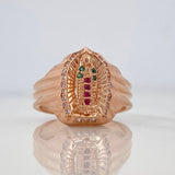 Our Lady of Guadalupe Ring 4.25 g / T5 3/4 18K Rose Gold