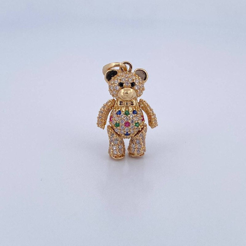 Articulated Bear Pendant 4gr / 1.0in / 18K Gold &