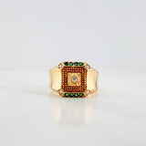 Square Ring 5.9 g / T10 Yellow Gold 18K