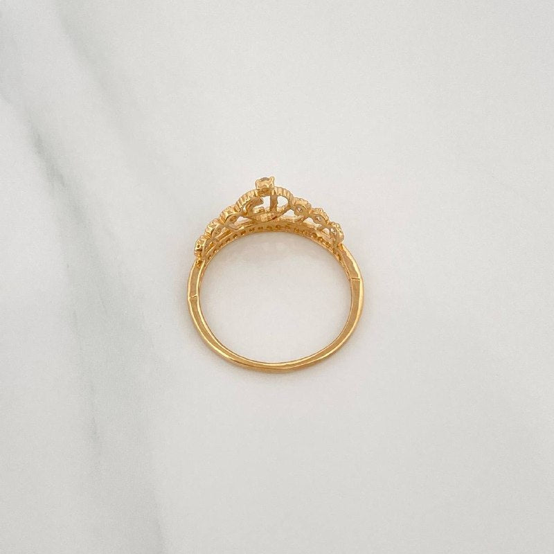 Ring 15'S Crown 1.9 g / T7 1/4 Yellow Gold 18K