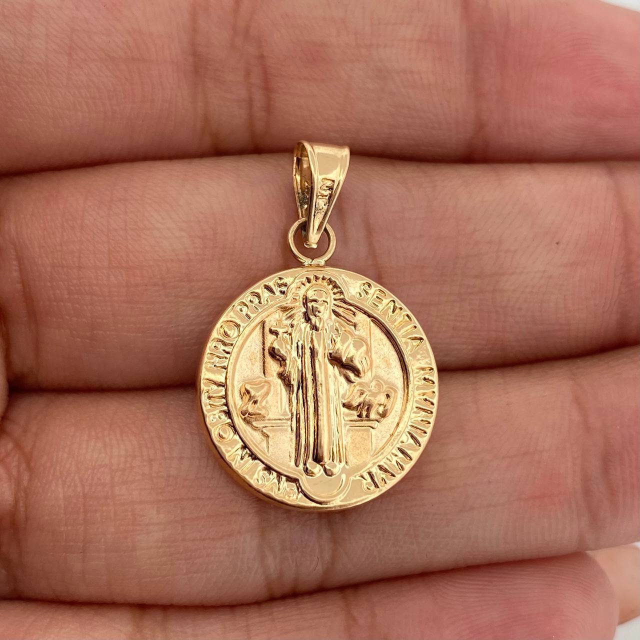 Dije San Benito 1.35gr / 1 in / Oro Amarillo 18K &