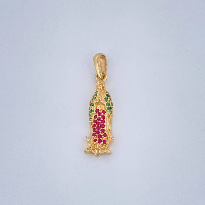 Pendant Virgin Guadalupe 2.05gr / 1.1in 18K Gold $