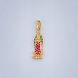 Pendant Virgin Guadalupe 2.05gr / 1.1in 18K Gold $