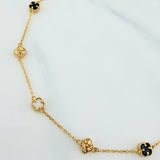 Pulso Trebol Aro Seguido 3.2 g / 8 1/4 in / 4.8 mm Oro Amarillo 18K