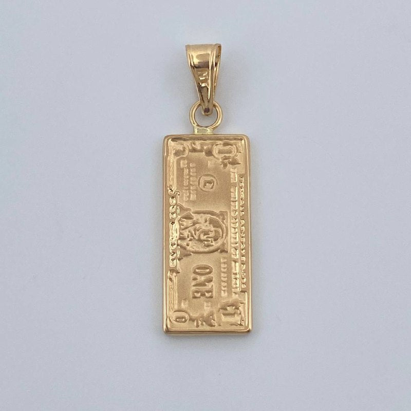 Pendant One Dollar 1.35gr / 1 1/4 in / 18K Yellow Gold &