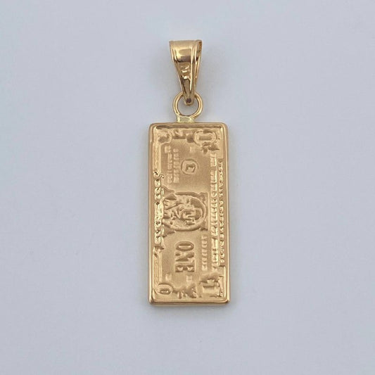 Pendant One Dollar 1.4gr / 1 1/4 in / 18K Gold Yellow