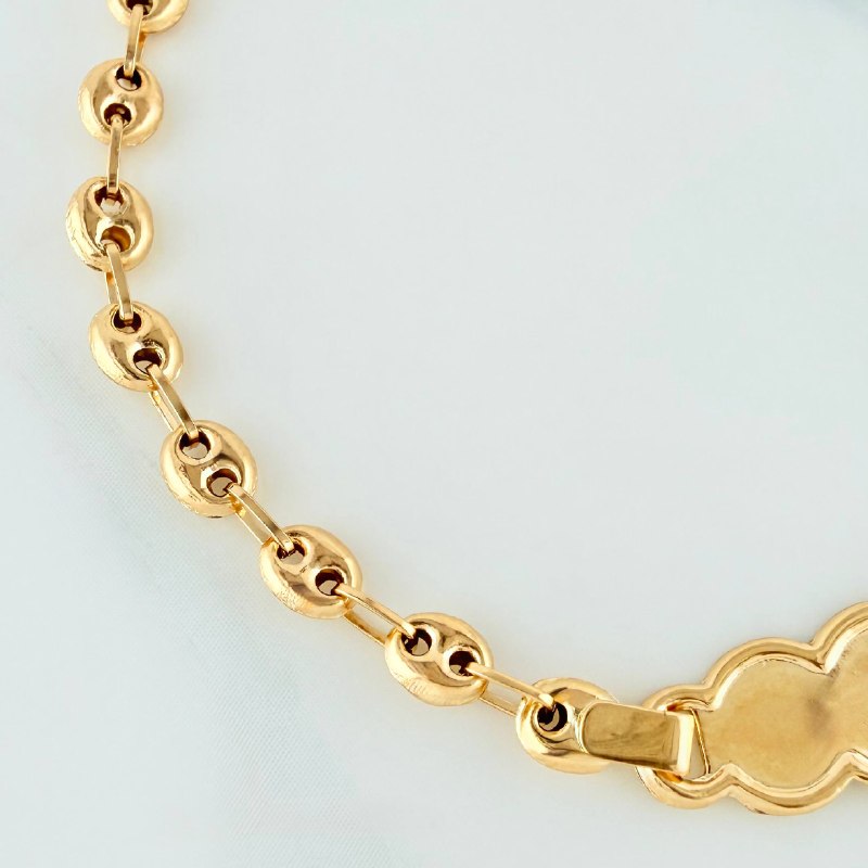 Bracelet Baby Gc Cloud Plate 1.55 g / 5 in / 3.3 mm Yellow Gold 18K