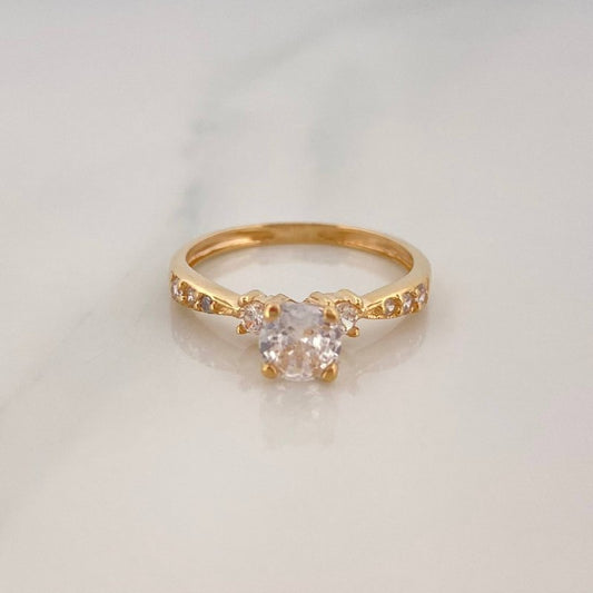 Solitaire Ring Churumbela 1.9 g / T5 Yellow Gold 18K