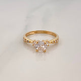Solitaire Ring Churumbela 1.9 g / T5 Yellow Gold 18K