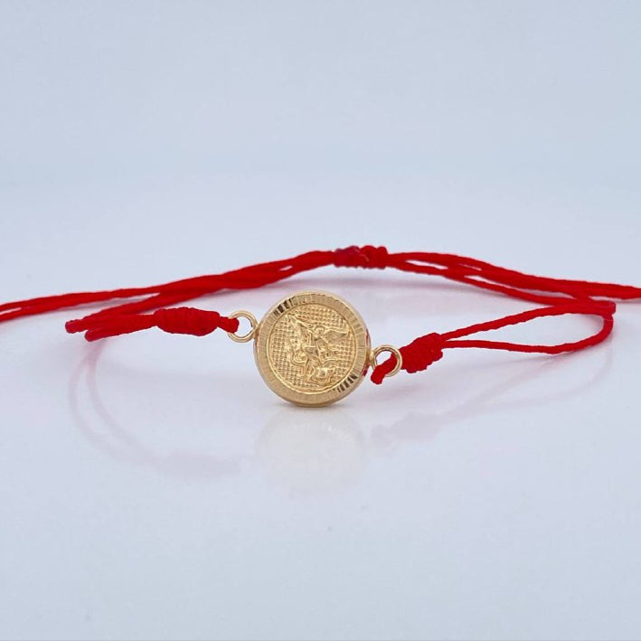 Red Woven Bracelet San Miguel 0.95gr / 18K Gold &