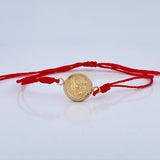 Red Woven Bracelet San Miguel 0.95gr / 18K Gold &