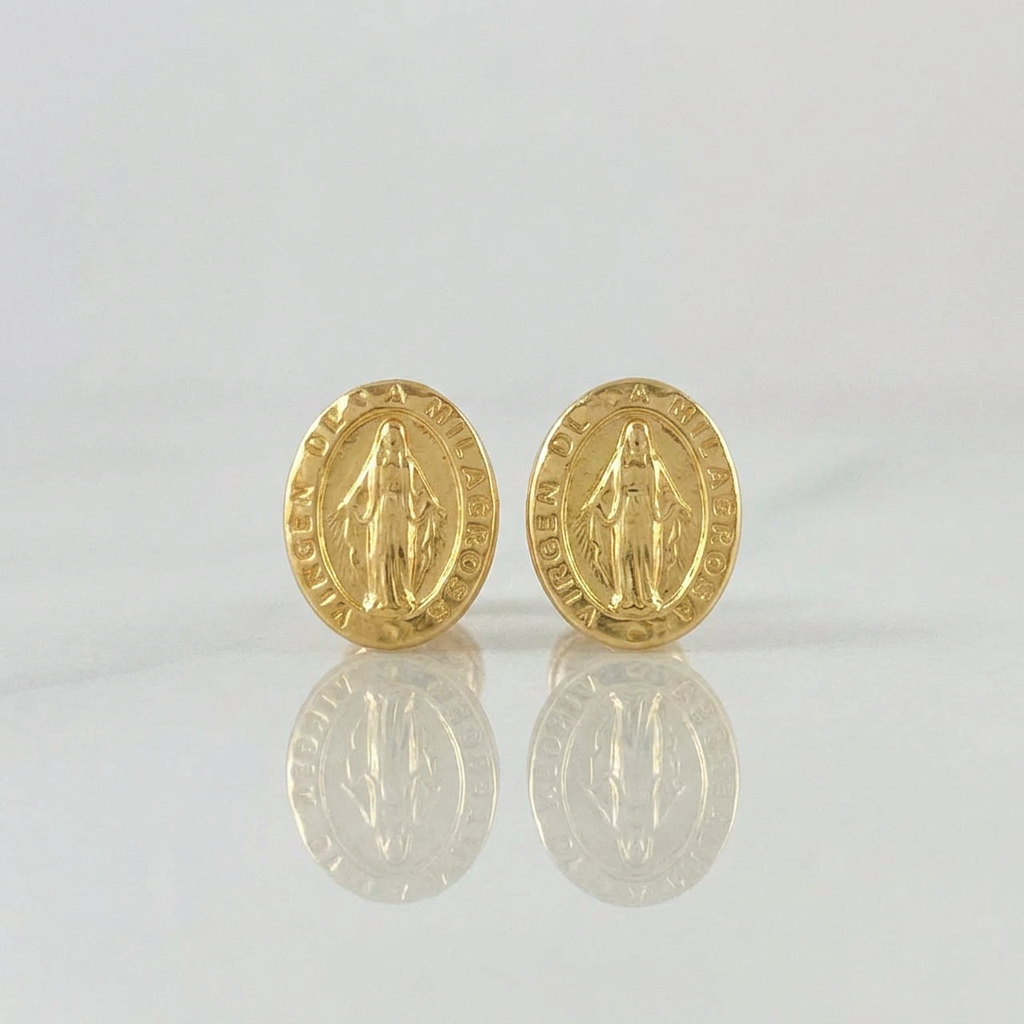 Topos Virgen Milagrosa 0.75 g / in / 6.2 mm Oro Amarillo 18K