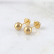 Topos Bola Lisa 0.5g / in / 5mm Oro Amarillo 18K