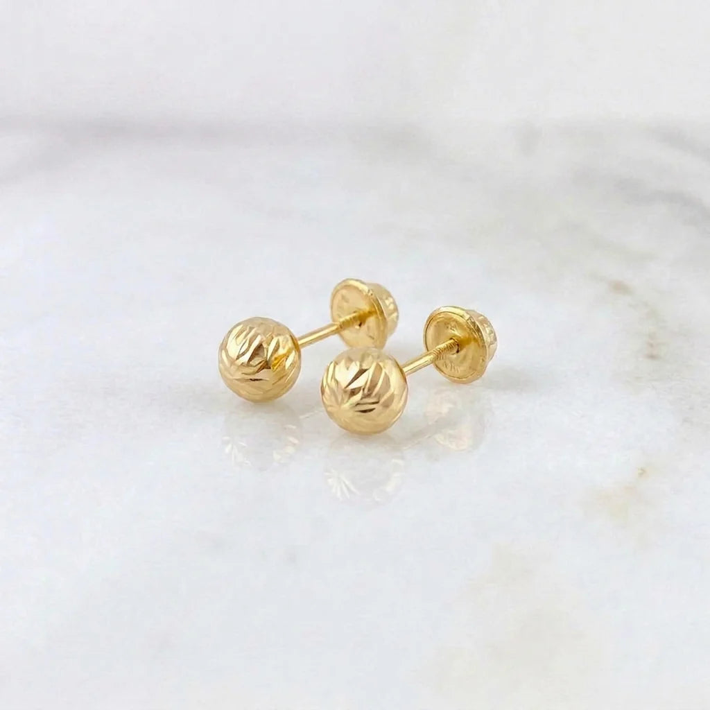 Topos Bola Diamantada 0.6g / in / 5mm Oro Amarillo 18K