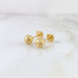 Topos Bola Diamantada 0.7 g / 5 mm Oro Amarillo 18K