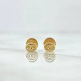 Stud Earrings Gc 5Mm 0.45 g / in / 5 mm Yellow Gold 18K