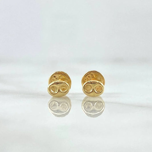 Stud Earrings Gc 5Mm 0.45 g / in / 5 mm Yellow Gold 18K