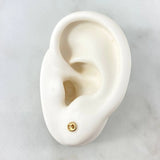 Stud Earrings Gc 5Mm 0.45 g / in / 5 mm Yellow Gold 18K