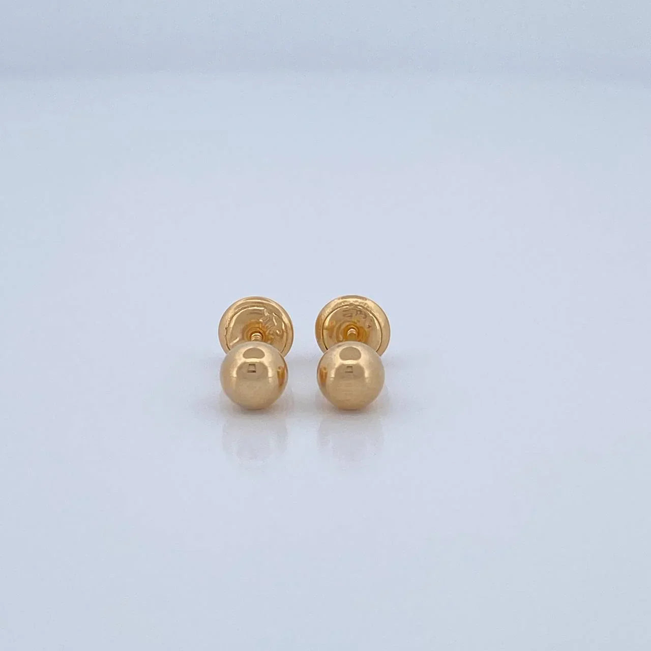 Topos Bola Lisa 5Mm 0.5 g / in / 5 mm Oro Amarillo 18K