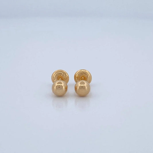 Topos Bola Lisa 5Mm 0.5 g / in / 5 mm Oro Amarillo 18K