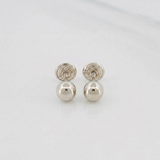 Topos Bola 0.6gr / 5mm Lisa Oro Blanco 18K &