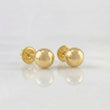 Topos Bola Lisa 0.6 g / in / 5 mm Oro Amarillo 18K