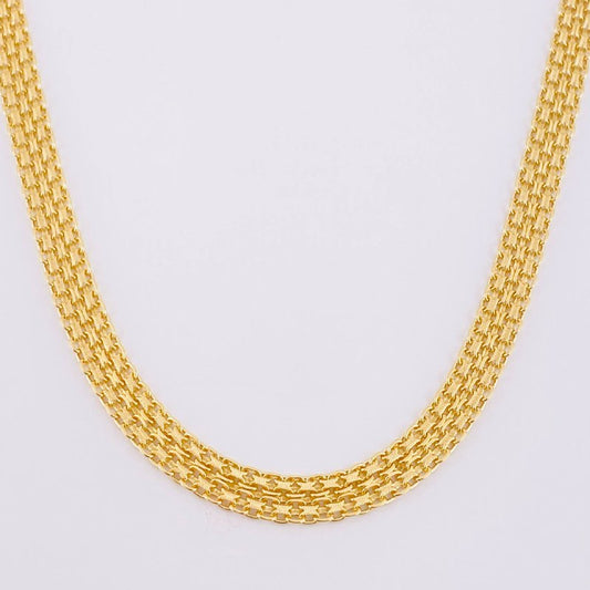 Cadena China 5.55g / 18 in / 4.3mm Oro Amarillo 18K