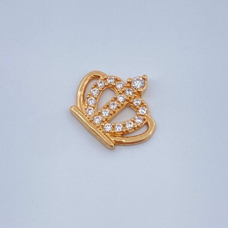 Herraje Corona 0.45gr / 1/2 in / Oro Amarillo 18K &