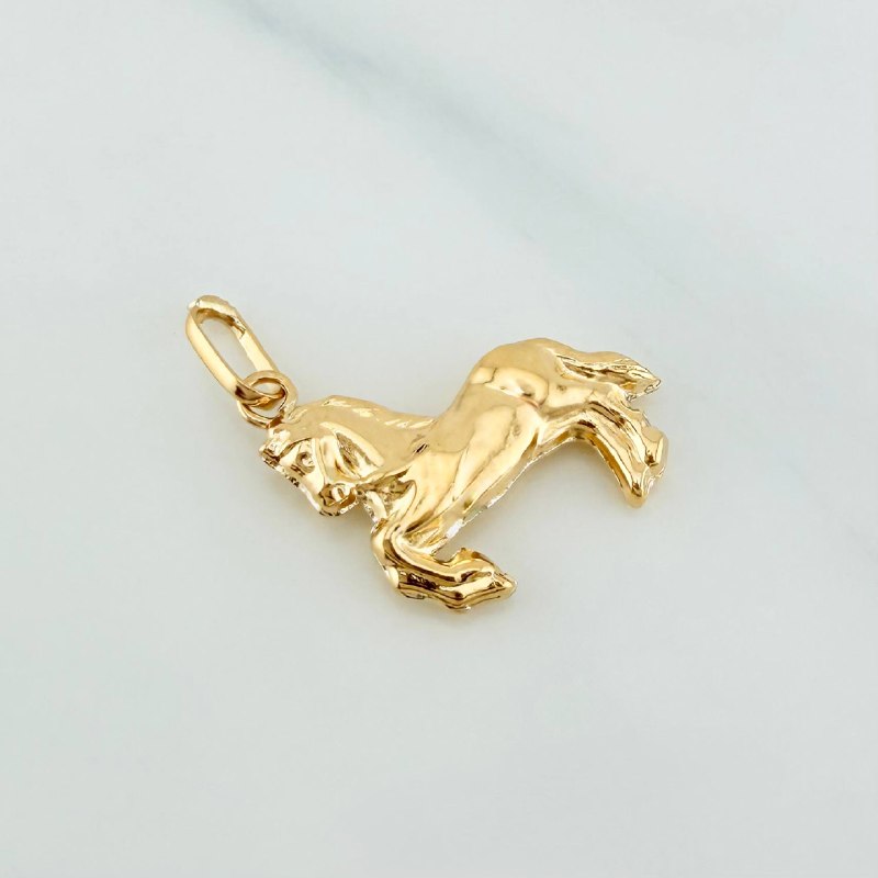 Dije Caballo 0.55 g / 3/4 in Oro Amarillo 18K