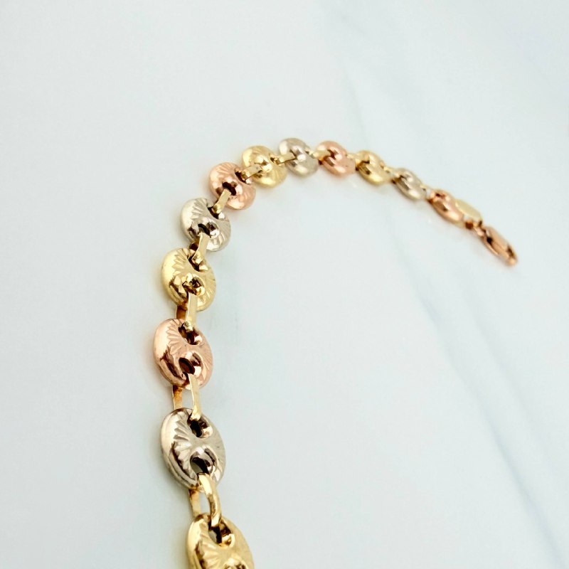 Anklet Gc 6.25 g / 10 1/2 in / 5.25 mm Three Golds 18K