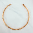 Half Moon Military Anklet 11.95 g / 10 1/4 in / 4 mm 18K Rose Gold